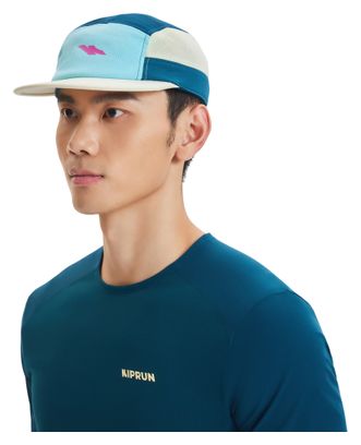 Cappellino Kiprun blu/giallo/turchese