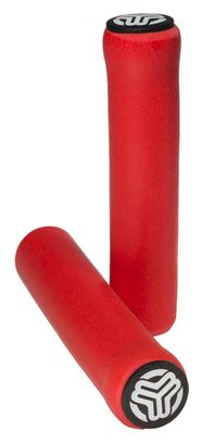 Puños de Silicona SB3 Rojo 32mm