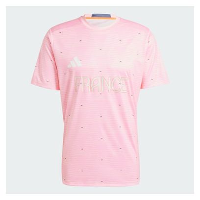 Maillot d'entrainement adidas Performance Training Team France Rose Homme