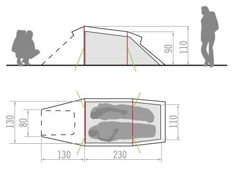 Vaude Arco 2P Tent Green
