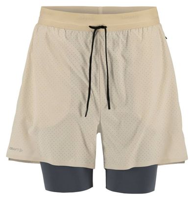 Men's Craft Hypervent 2-in-1 Shorts, Beige