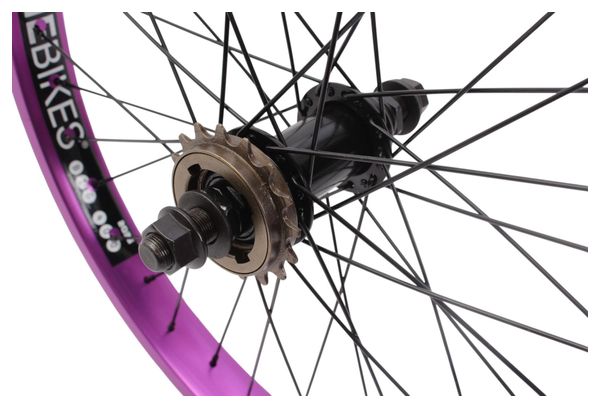 Roue arrière BMX KHE PRISM 20 pouces violette