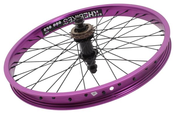 Roue arrière BMX KHE PRISM 20 pouces violette