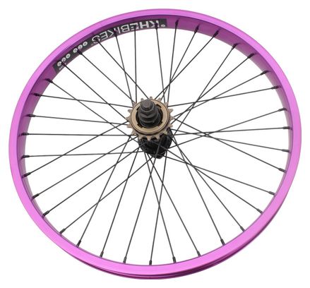 Roue arrière BMX KHE PRISM 20 pouces violette