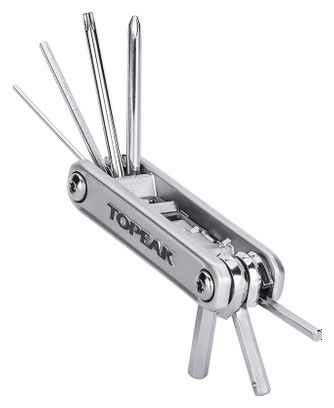 Multi-Outil Topeak X-Tool+ Argent (11 Fonctions)