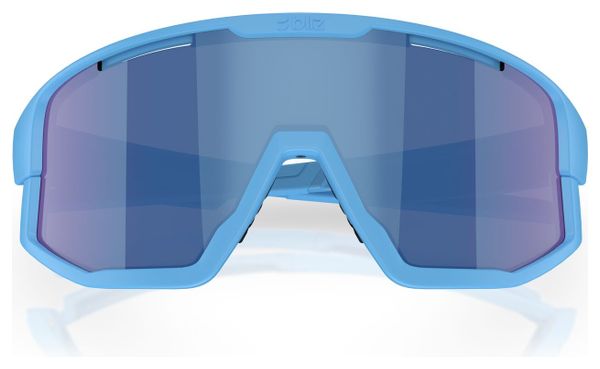 Bliz Fusion Brille Hellblau - Gespiegelter Schirm Grau/Blau