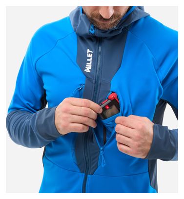 Heren fleece blauw Millet Pierra Ment Hoodie