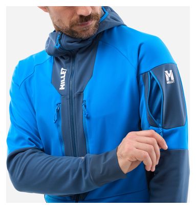 Heren fleece blauw Millet Pierra Ment Hoodie