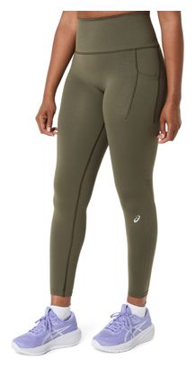 Collant Long Asics Road Seamless Kaki Femme