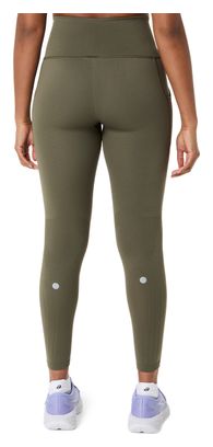 Collant Long Asics Road Seamless Kaki Femme