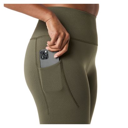 Collant Long Asics Road Seamless Kaki Femme