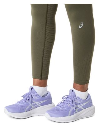 Collant Long Asics Road Seamless Kaki Femme