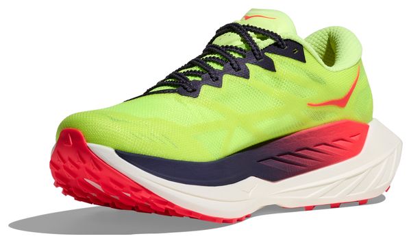 Hoka Rocket X Trail Laufschuhe Gelb/Rot Damen