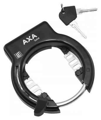 AXA SOLID BLACK BICYCLE ANTIVOL GRANDE APERTURA 58mm BLACK (SENZA FISSI)