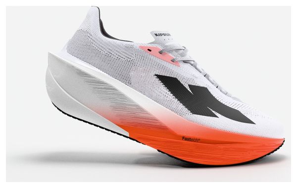 Kiprun Kipstorm Tempo Running Shoes for Men, White/Orange