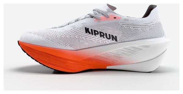 Kiprun Kipstorm Tempo Running Shoes for Men, White/Orange