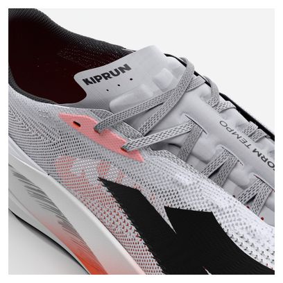 Kiprun Kipstorm Tempo Running Shoes for Men, White/Orange