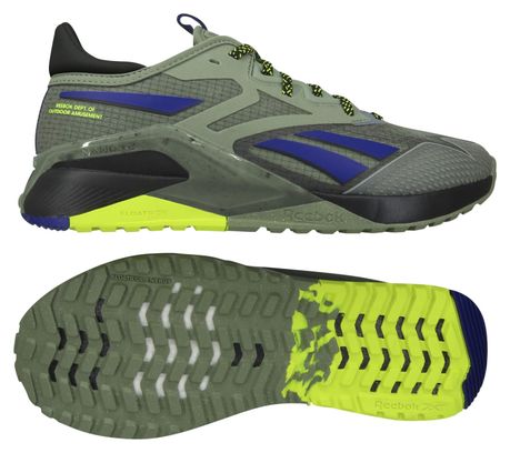 Reebok Nano X2 TR Adventure Cross Training Schoenen Khaki / Blauw / Zwart