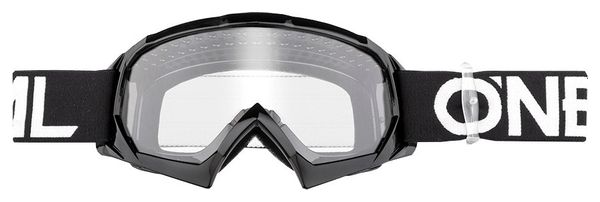 Oneal B-10 Solide Jugendbrille Schwarz Weiß Rahmen Klare Linse