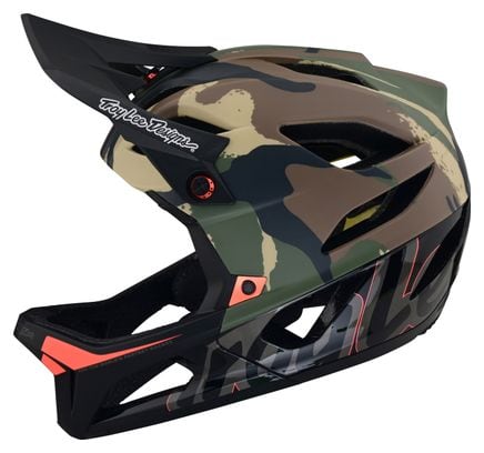 Troy Lee Designs Stage Mips Signature Camo Green Full Face Helmet