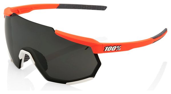 100% Racetrap Sunglasses Soft Tact Oxyfire / Black Mirror Lens