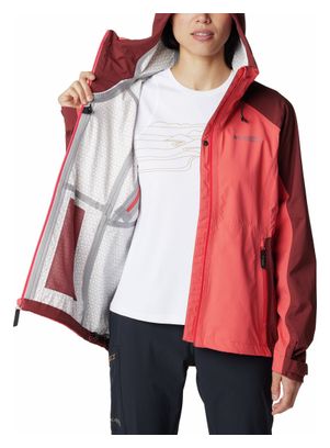 Columbia Mazama Trail Waterdichte Vrouwenjas Roze