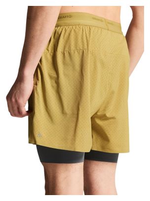 Men's Craft Hypervent 2-in-1 Khaki Shorts