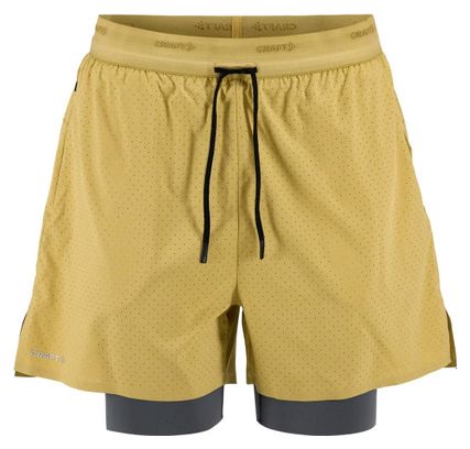 Men's Craft Hypervent 2-in-1 Khaki Shorts