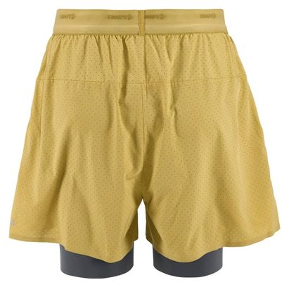 Men's Craft Hypervent 2-in-1 Khaki Shorts