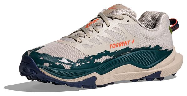 Chaussures Trail Hoka Torrent 4 Gris/Bleu/Orange Homme