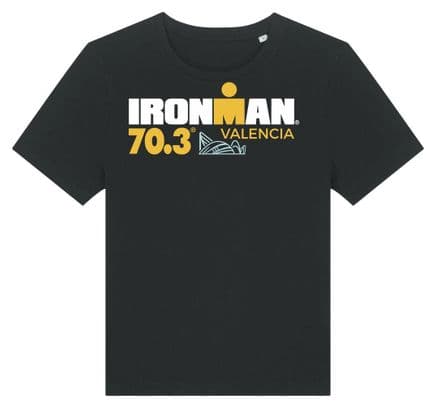 Ironman 70.3 Valencia Kurzarm T-Shirt Schwarz Damen