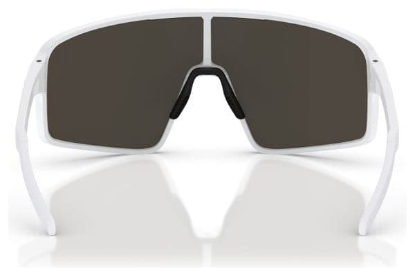 Bliz P001 White Glasses - Blue Mirror Lens