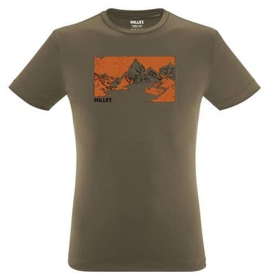 Heren Millet Wanaka Fast Beige T-Shirt