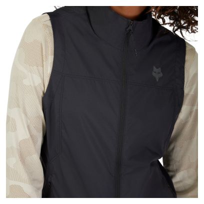 Veste coupe-vent sans manches Fox Ranger Wind Noir Femme