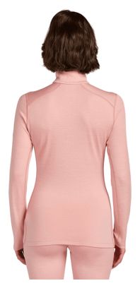 Donna Icebreaker Merino 260 Tech rosa 1/2 zip Baselayer