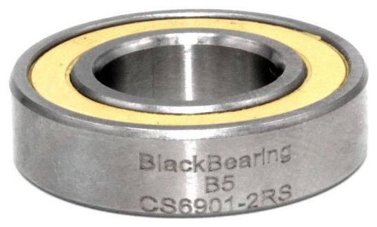 Black Bearing Ceramic 6901-2RS 12 x 24 x 6 mm