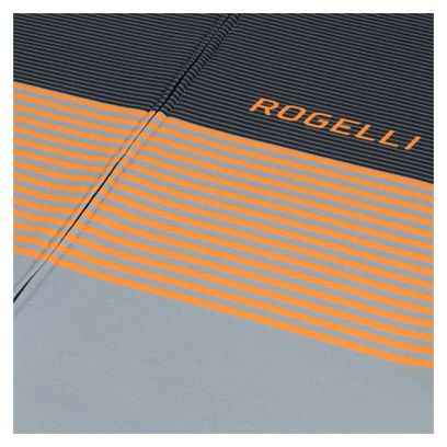 Maillot Manches Longues Velo Rogelli Boost - Homme - Gris/Noir/Orange