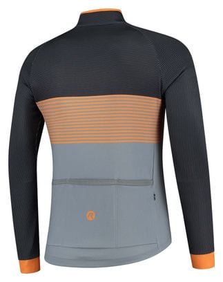 Maillot Manches Longues Velo Rogelli Boost - Homme - Gris/Noir/Orange