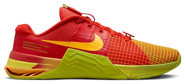 Nike Metcon 8 AMP Cross Training Shoes Red Yellow