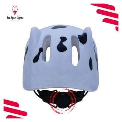 Casque de vélo enfants Filles - animal blanc - Petit 48/54cm