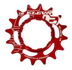 Elevn Aluminio Cog Shimano Rojo