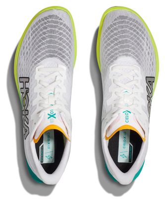 Hoka Unisex Cielo X 2 LD White Blue Yellow Track &amp; Field Shoes
