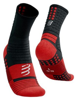 Chaussettes Compressport Pro Marathon Socks Noir/Rouge