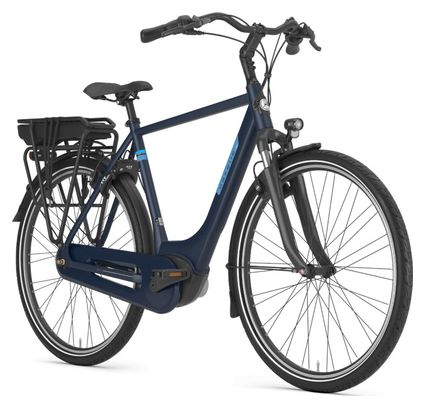 Producto Renovado - Gazelle Paris C7 HMB Shimano Nexus 7V 400 Wh 700 mm Bicicleta Eléctrica de Ciudad Azul Marino 2023