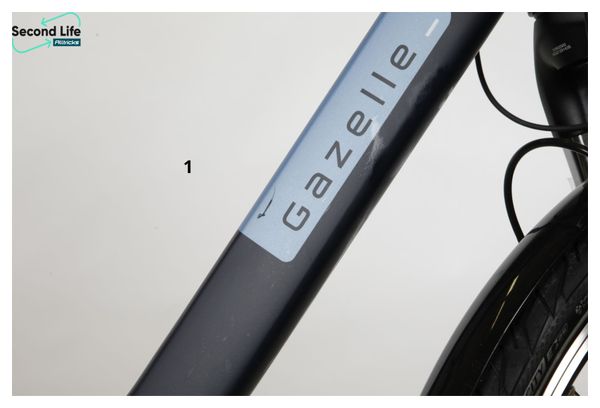 Refurbished Produkt - Gazelle Paris C7 HMB Shimano Nexus 7V 400 Wh 700 mm Marineblau 2023 Elektrisches Citybike