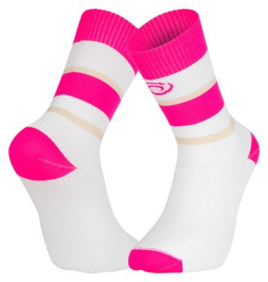 Bv Sport Light High Ibiza Socken Weiß / Pink