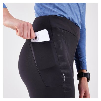 Collant Kiprun Warm Rain Noir Femme