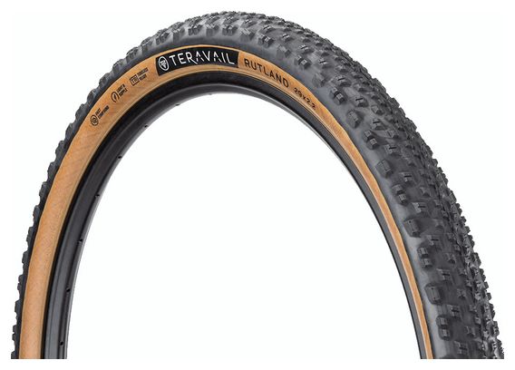Teravail Rutland 29" Tubeless Ready Soft Light &amp; Supple Beige Sidewalls Tan