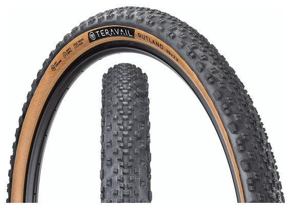 Teravail Rutland 29" Tubeless Ready Soft Light &amp; Supple Beige Sidewalls Tan