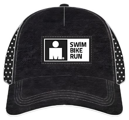 Ironman Big Mdot SBR Running Trucker Cap Black/White